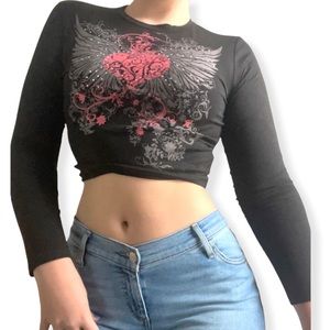 Y2K Long Sleeve Biker Shirt!